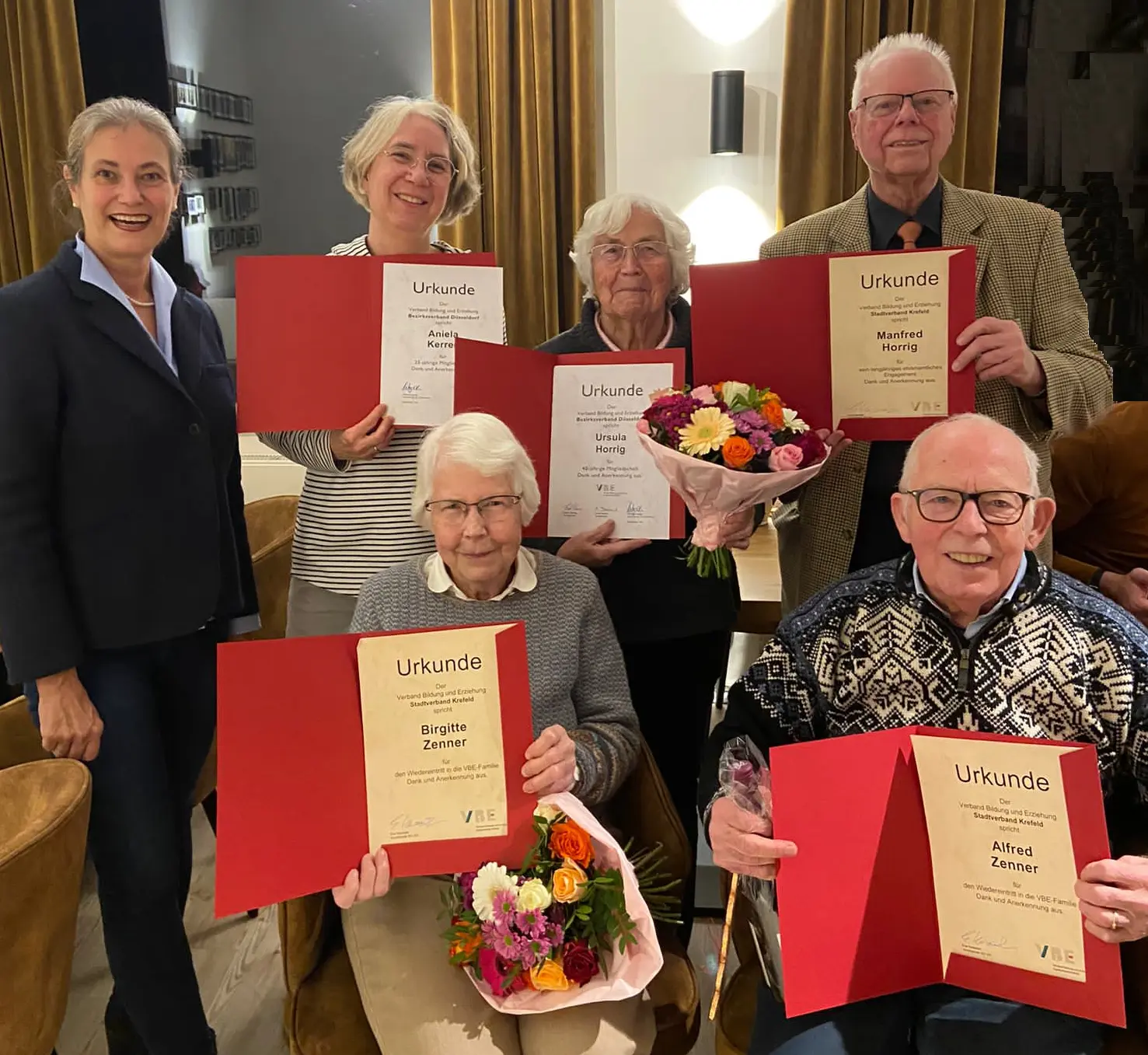 Jubilarehrung beim VBE Stadtverband Krefeld