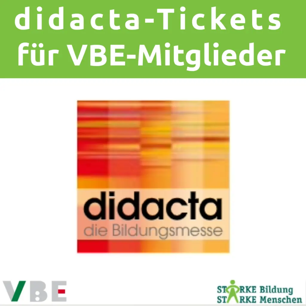 didacta-Tickets für Mitglieder
