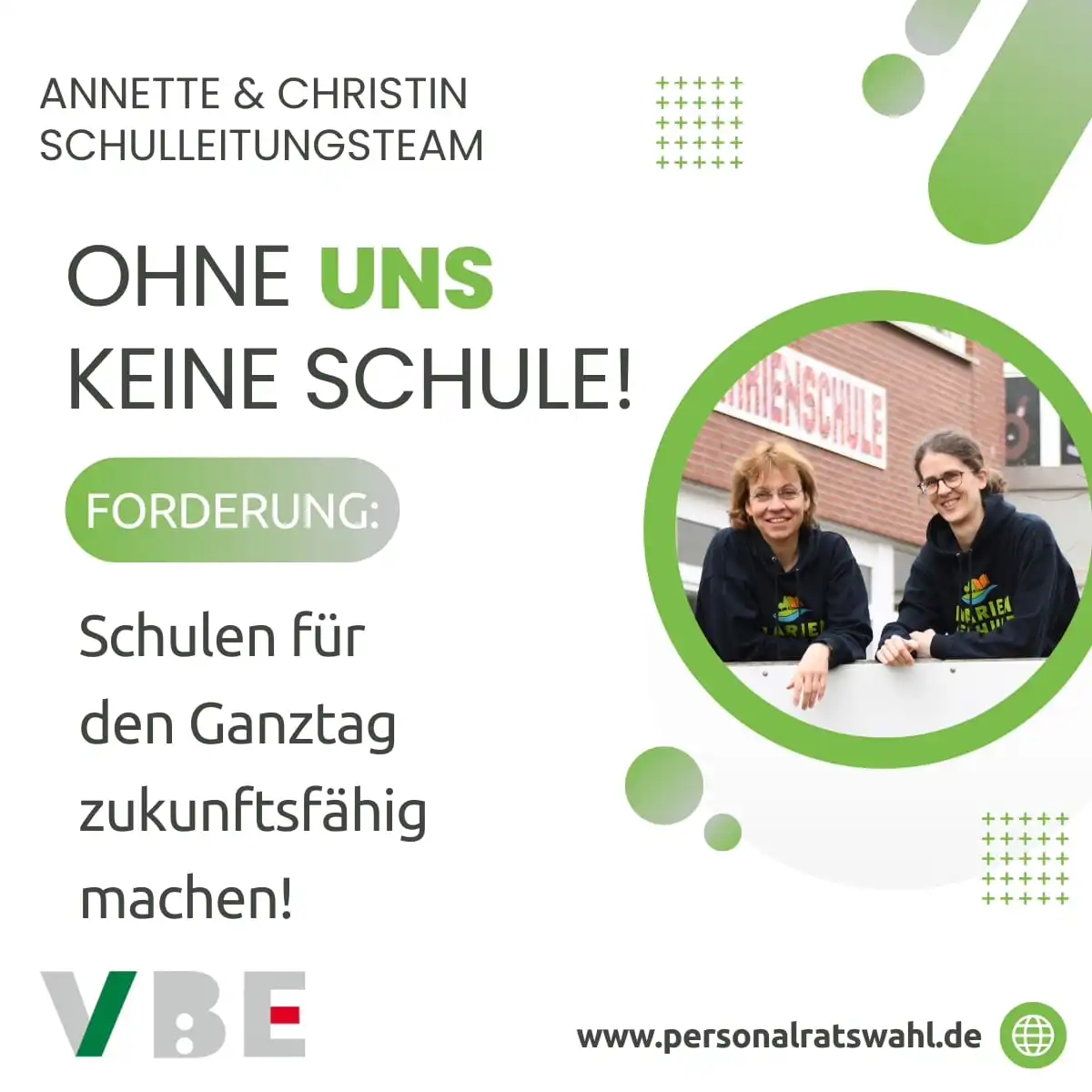 OHNE ANNETTE  & CHRISTIN KEINE SCHULE