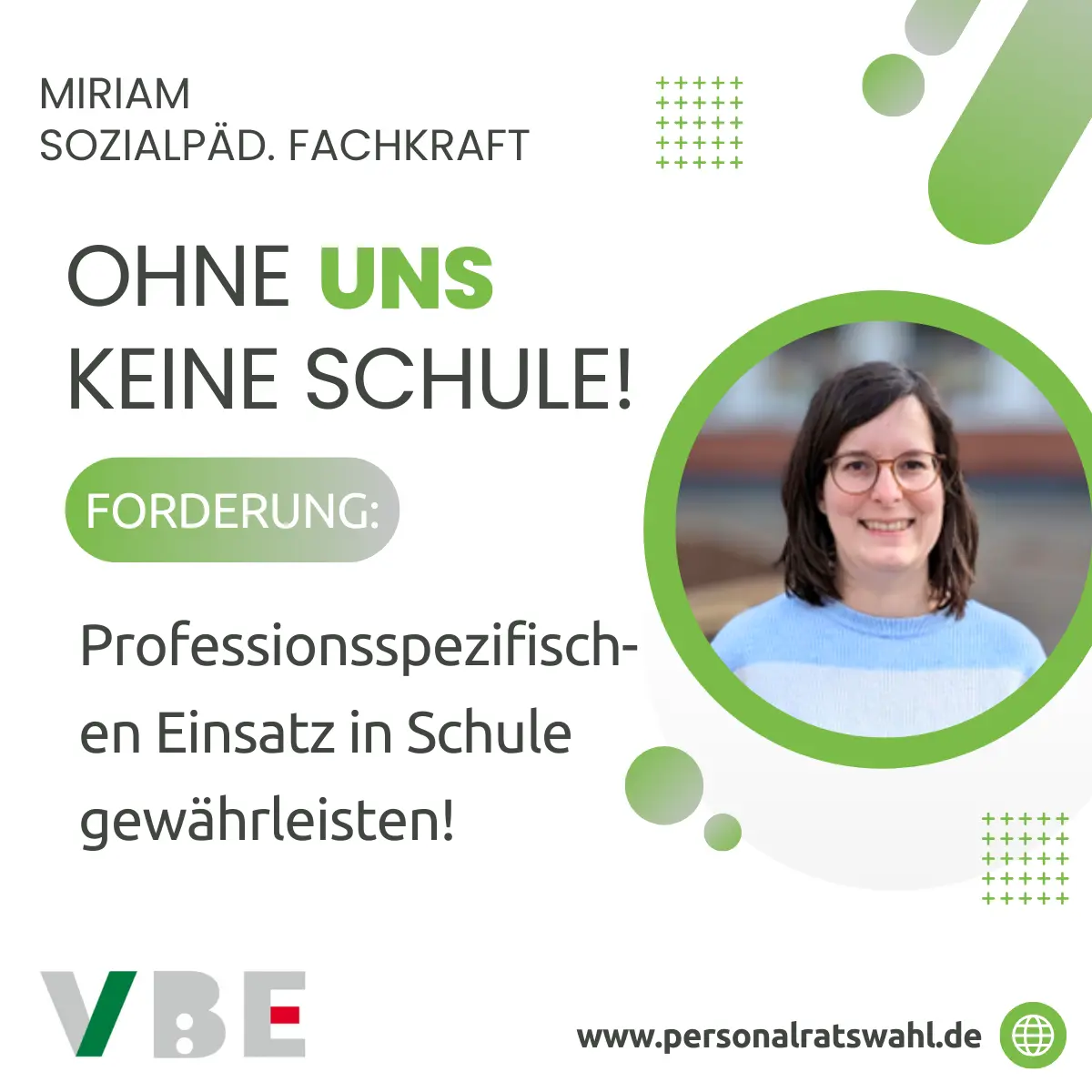 OHNE MIRIAM KEINE SCHULE