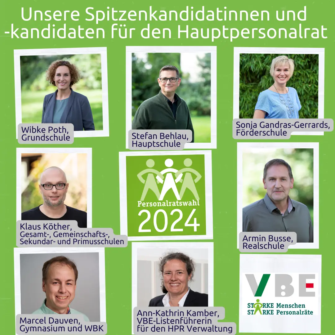 Personalratswahl 2024. Die HPR-Listenführerinnen und -führer stellen sich vor