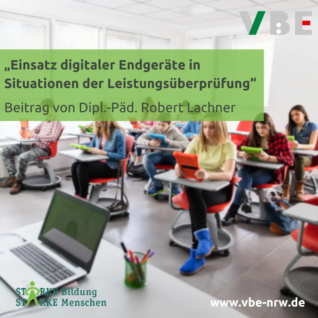 „Einsatz digitaler Endgerätein Situationen der Leistungsüberprüfung“
