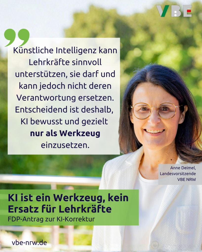 KI ist ein Werkzeug, kein Ersatz für Lehrkräfte