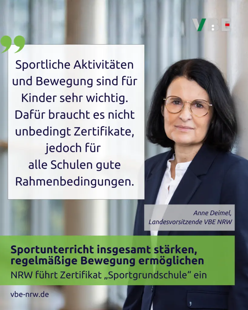 NRW führt Zertifikat „Sportgrundschule“ ein