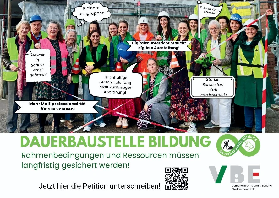 VBE Köln setzt Zeichen für „Bildung braucht Zeit“